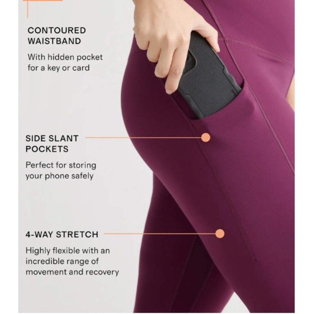 Quince Leggings in Deep Plum